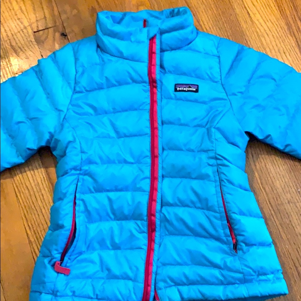 Patagonia down sweater coat small (7-8)